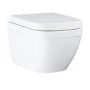 Wall Hung Rimless Short Projection Toilet with Soft Close Seat - Grohe Euro