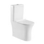 White Round Soft Close Toilet Seat with Quick Release - Indiana
