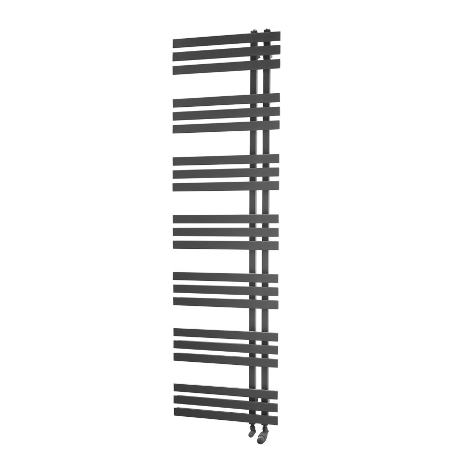 Towelrads Cobham Anthracite Heated Towel Rail Radiator - 1800 x 500mm