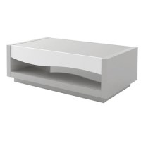 Grey & White Gloss Coffee Table - Scaie Grey & White Gloss Coffee Table - Scaie