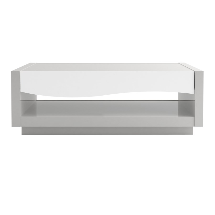 Grey & White Gloss Coffee Table - Scaie