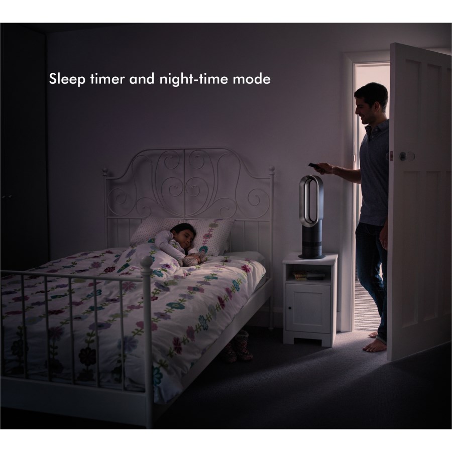 Dyson AM09 Hot+Cool Jet Focus Cooling Fan and Heater - White and Nickel