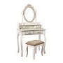 White Painted French Dressing Table - Brittany - LPD