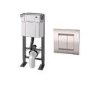 Wirquin Chrono WC Frame with Chrome Flush Plate