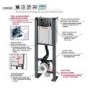 Wirquin Chrono WC Frame with Chrome Flush Plate