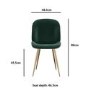 White Oval Pedestal Dining Table with 6 Dining Chairs in Green Velvet