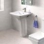 Basin and Full Pedestal - 1 Tap Hole - Modern - Montana