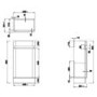 400mm Dark Grey Cloakroom Vanity Unit with Basin - Portland