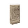 400mm Wood Effect Cloakroom Vanity Unit with Basin - Ashford