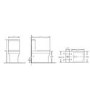 Baxenden Cloakroom Toilet Suite with White Floorstanding Vanity Unit and Basin