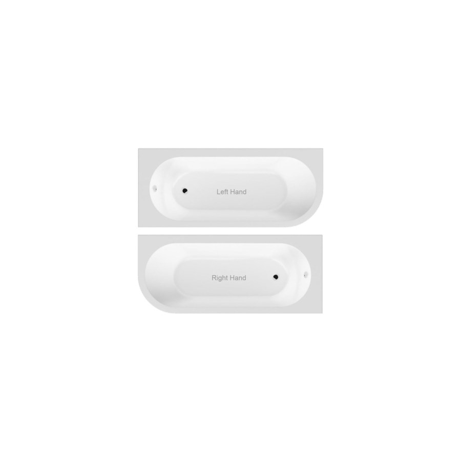 Bali Matt White Toilet and Basin Vanity Combination with J Shape Left Hand Bath & Screen Suite