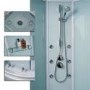 900mm Quadrant Hydromassage Shower Cabin with Tray - Aqualine