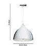 ONLY OPENED - Box Opened Chrome Dome Pendant Light Mosaic Inner - Eli