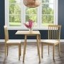 New Haven Drop Leaf Dining Set and 2 Chairs in Cream Fabric