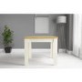 GRADE A1 - New Town Farmhouse Flip Top Cream & Oak Dining Table - Seats 4