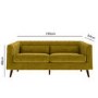 Lotti Green Velvet 3 Seater Sofa & 2 Seater Sofa Set
