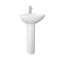Corner Sink with Full Pedestal - 1 Tap Hole Corner Sink with Full Pedestal - 1 Tap Hole