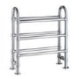 Chrome Traditional Floorstanding Towel Radiator - 683 x 228 x 778mm