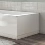 800mm Wooden White Gloss Bath End Panel - Ashford