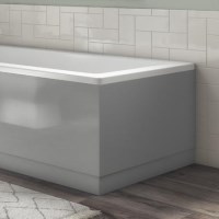800mm Wooden Grey Gloss Bath End Panel - Ashford 800mm Wooden Grey Gloss Bath End Panel - Ashford