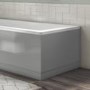 800mm Wooden Grey Gloss Bath End Panel - Ashford