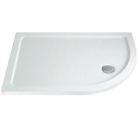 Right Hand Offset Quadrant Low Profile Shower Tray 1000 x 800mm - Slim Line Right Hand Offset Quadrant Low Profile Shower Tray 1000 x 800mm - Slim Line