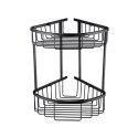 BeBa_25502 Matt Black 2 Tier Corner Shower Caddy - Arissa