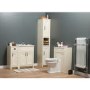 White Traditional Bathroom Vanity Unit & Basin - 570mm Wide