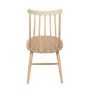 GRADE A2 - Pair of Oak Effect Dining Chairs with Spindle Back - Cami
