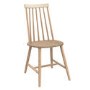 GRADE A2 - Pair of Oak Effect Dining Chairs with Spindle Back - Cami