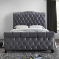 Birlea Colorado Upholstered Grey Kingsize Bed Birlea Colorado Upholstered Grey Kingsize Bed