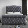 Birlea Colorado Upholstered Grey Kingsize Bed