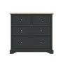 Darley Two Tone Chest of Drawers in Soild Oak and Anthracite