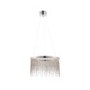 Round Chrome Chain Pendant Light - Zelma