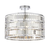 Chrome Flush Ceiling Light - Eldora Chrome Flush Ceiling Light - Eldora
