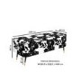 Small Velvet Ottoman Storage Bench in Cow Print - Felicity