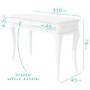 GRADE A1 - Florentine French Style Dressing Table in White