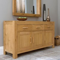 Bentley Designs Lyon Oak Large Sideboard Bentley Designs Lyon Oak Large Sideboard