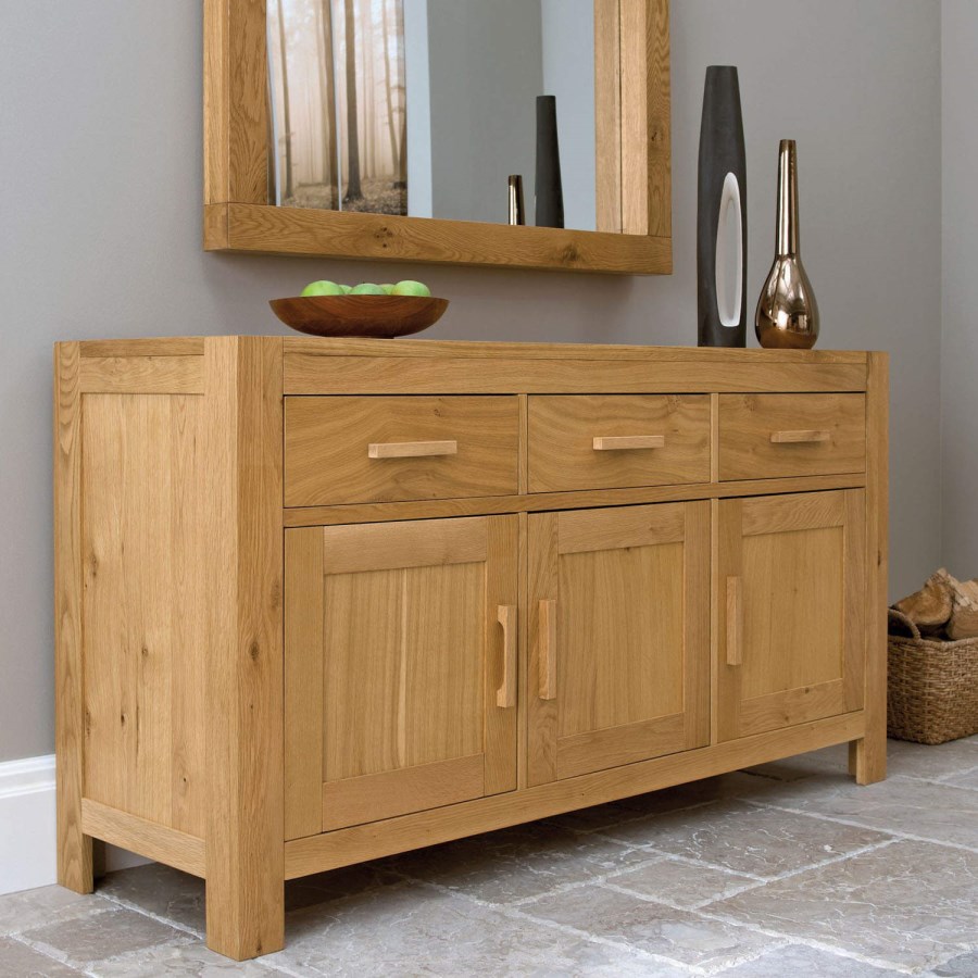 Bentley Designs Lyon Oak Large Sideboard