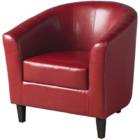 Seconique Tempo Tub Chair in Red Faux Leather Seconique Tempo Tub Chair in Red Faux Leather