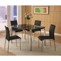 Seconique Charisma Black Gloss Dining Set & 4 Black Dining Chairs Seconique Charisma Black Gloss Dining Set & 4 Black Dining Chairs