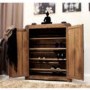 Baumhaus Shiro Solid Walnut Shoe Storage Cupboard - 20 Pairs