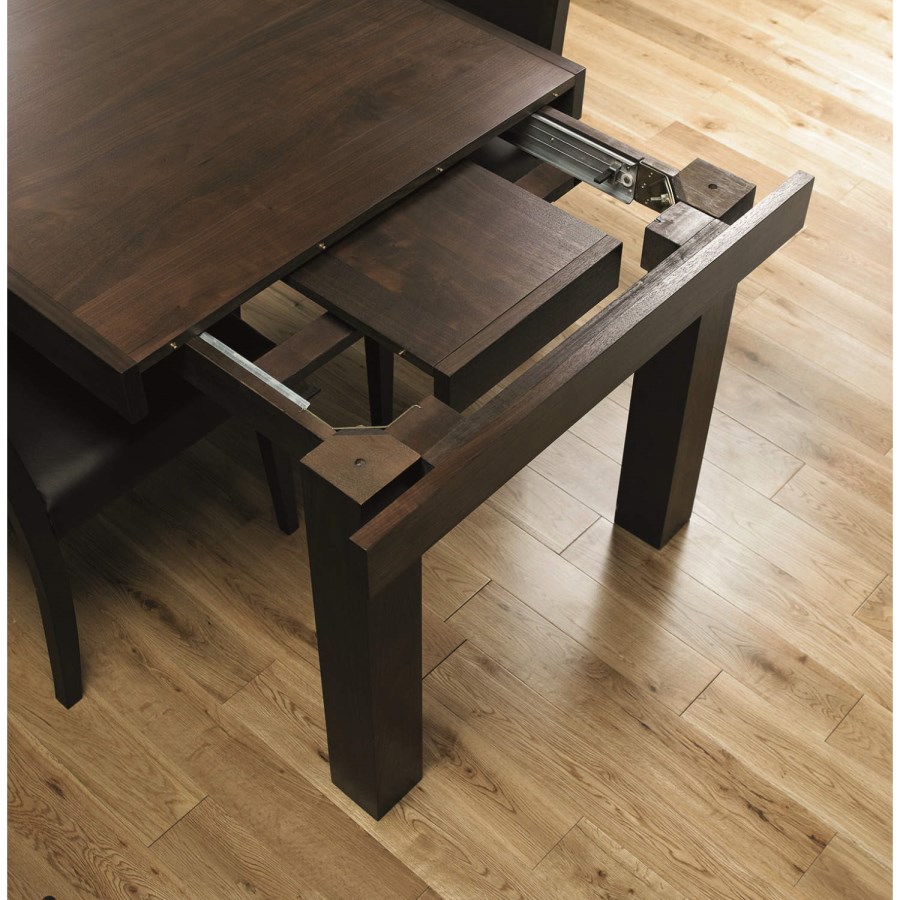 Bentley Designs Akita Walnut Rectangular Extending Dining Table