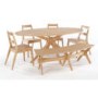 LPD Malmo White Oak Dining Table