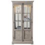 Chevron Light Wood Display Cabinet - Caspian House