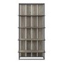 Rustic Wooden Effect Bookshelf with Metal Frame - Foster