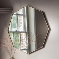 Bowie Octagon Mirror Champagne Caspain House Bowie Octagon Mirror Champagne Caspain House