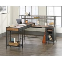 Black Metal L Shaped Desk with Storage - Teknik Office Black Metal L Shaped Desk with Storage - Teknik Office