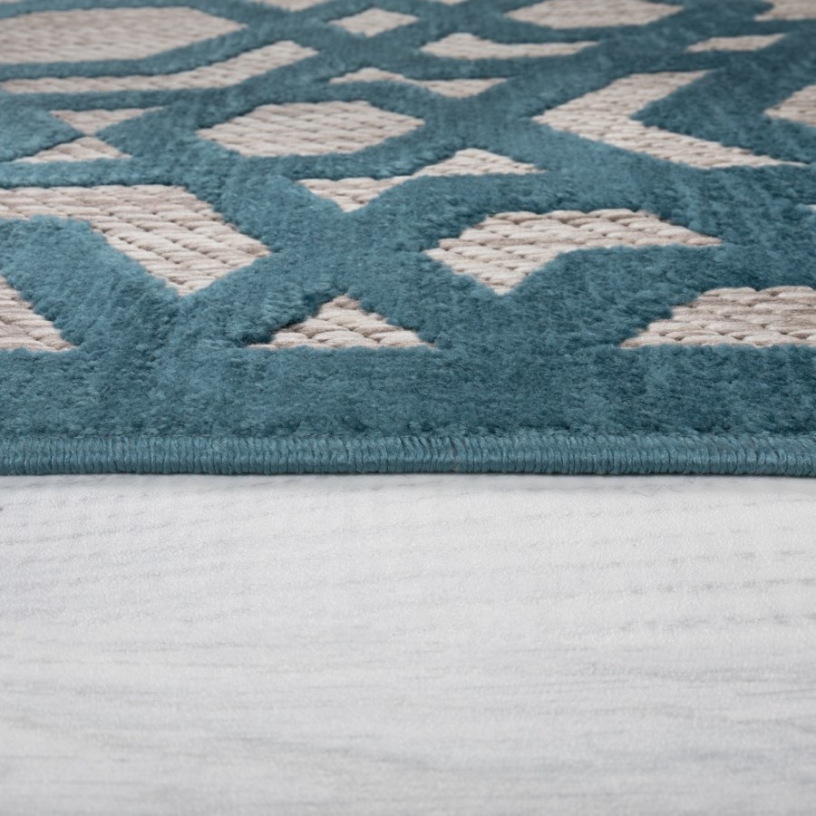 Piatto Oro Blue Indoor/Outdoor Rug - 120 x 170 cm - Flair