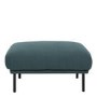 Dark Green Fabric Footstool  Sofa - Kyle